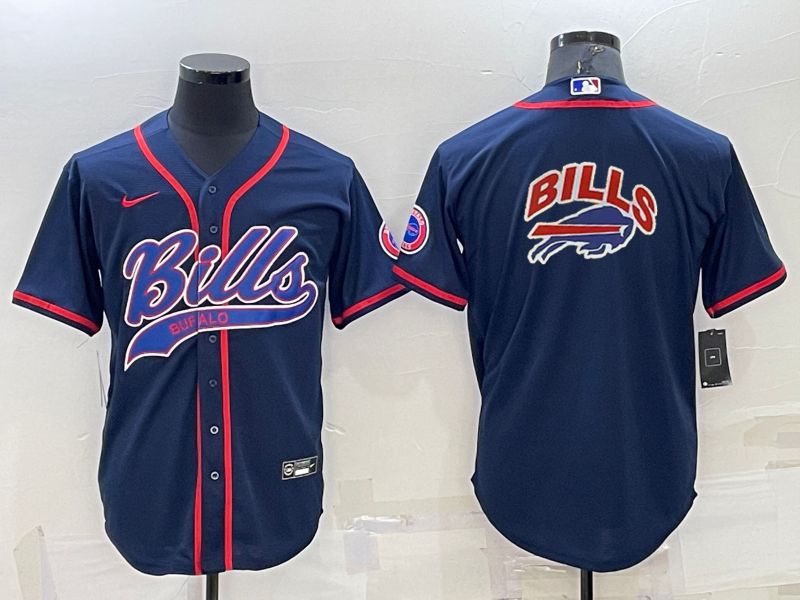 Men Buffalo Bills Blank Blue 2022 Nike Co branded NFL Jersey2->los angeles chargers->NFL Jersey